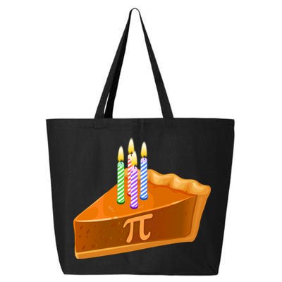 3.14 Happy Pi Day March 14 Birthday Slice Of Pie 25L Jumbo Tote