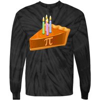 3.14 Happy Pi Day March 14 Birthday Slice Of Pie Tie-Dye Long Sleeve Shirt