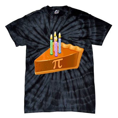 3.14 Happy Pi Day March 14 Birthday Slice Of Pie Tie-Dye T-Shirt
