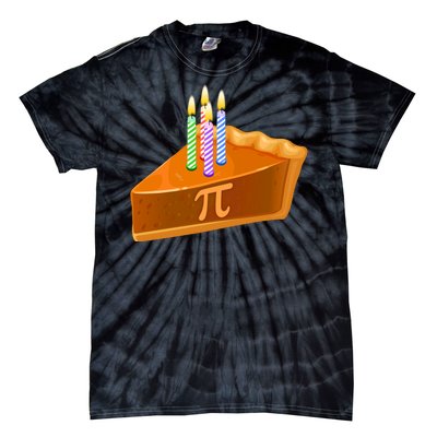 3.14 Happy Pi Day March 14 Birthday Slice Of Pie Tie-Dye T-Shirt