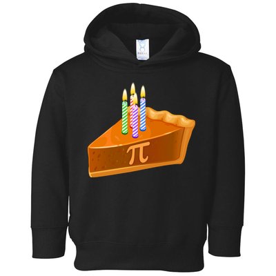 3.14 Happy Pi Day March 14 Birthday Slice Of Pie Toddler Hoodie