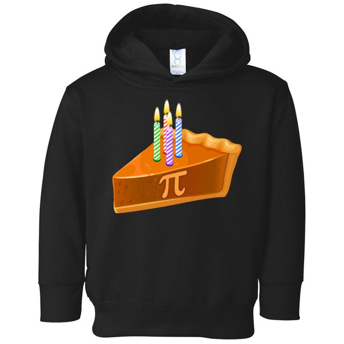 3.14 Happy Pi Day March 14 Birthday Slice Of Pie Toddler Hoodie