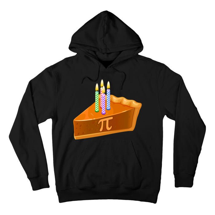 3.14 Happy Pi Day March 14 Birthday Slice Of Pie Tall Hoodie