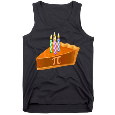 3.14 Happy Pi Day March 14 Birthday Slice Of Pie Tank Top