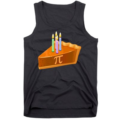 3.14 Happy Pi Day March 14 Birthday Slice Of Pie Tank Top