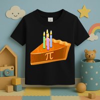 3.14 Happy Pi Day March 14 Birthday Slice Of Pie Toddler T-Shirt