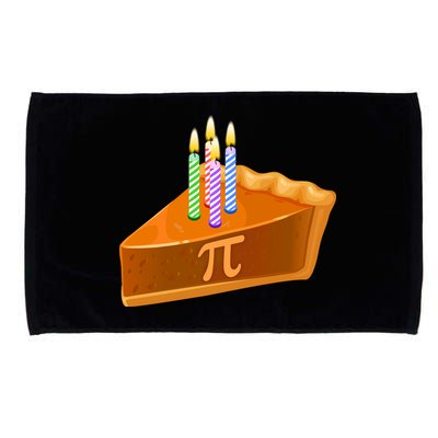 3.14 Happy Pi Day March 14 Birthday Slice Of Pie Microfiber Hand Towel