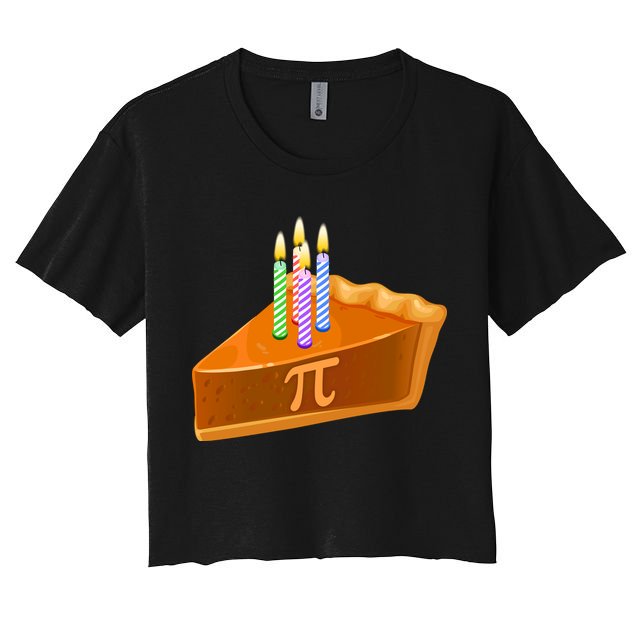 3.14 Happy Pi Day March 14 Birthday Slice Of Pie Crop Top