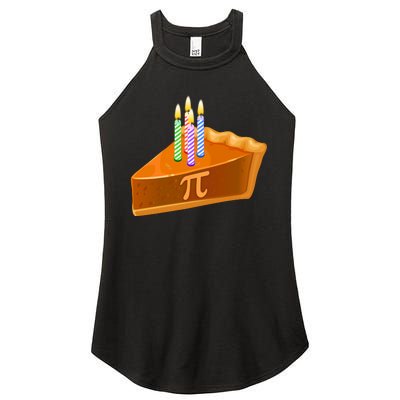 3.14 Happy Pi Day March 14 Birthday Slice Of Pie Women's Perfect Tri Rocker Tank