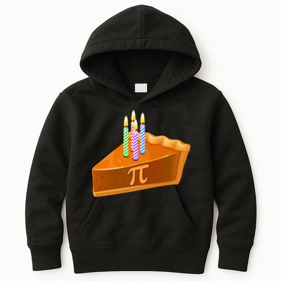 3.14 Happy Pi Day March 14 Birthday Slice Of Pie Kids Hoodie
