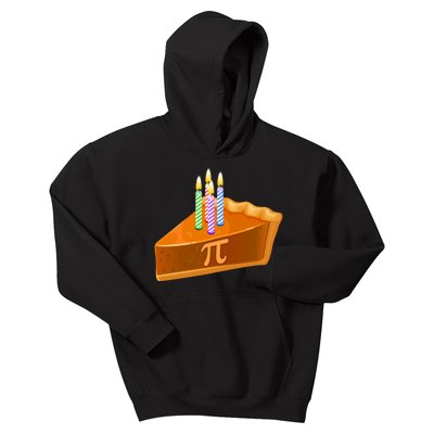 3.14 Happy Pi Day March 14 Birthday Slice Of Pie Kids Hoodie