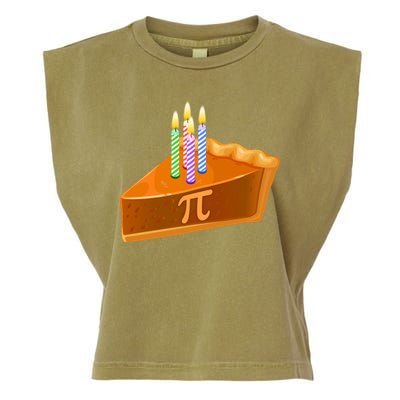 3.14 Happy Pi Day March 14 Birthday Slice Of Pie Garment-Dyed Women's Muscle Tee