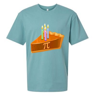3.14 Happy Pi Day March 14 Birthday Slice Of Pie Sueded Cloud Jersey T-Shirt