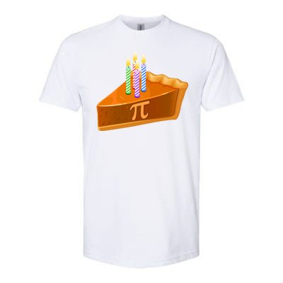 3.14 Happy Pi Day March 14 Birthday Slice Of Pie Softstyle CVC T-Shirt