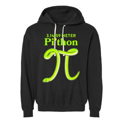 3.14 Meter Pi'thon Python Snake Pi Day March 14 Garment-Dyed Fleece Hoodie