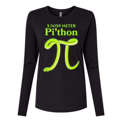 3.14 Meter Pi'thon Python Snake Pi Day March 14 Womens Cotton Relaxed Long Sleeve T-Shirt