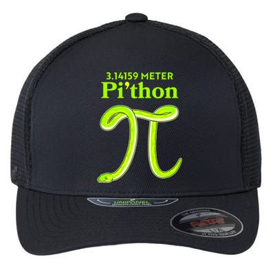 3.14 Meter Pi'thon Python Snake Pi Day March 14 Flexfit Unipanel Trucker Cap