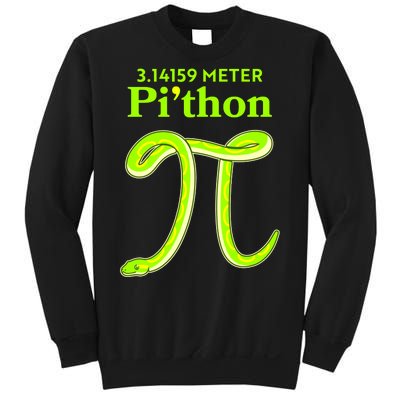 3.14 Meter Pi'thon Python Snake Pi Day March 14 Sweatshirt