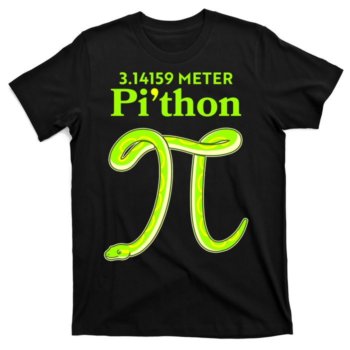 3.14 Meter Pi'thon Python Snake Pi Day March 14 T-Shirt