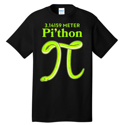 3.14 Meter Pi'thon Python Snake Pi Day March 14 Tall T-Shirt