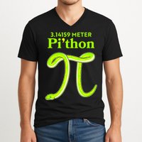 3.14 Meter Pi'thon Python Snake Pi Day March 14 V-Neck T-Shirt