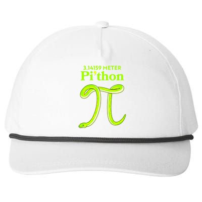 3.14 Meter Pi'thon Python Snake Pi Day March 14 Snapback Five-Panel Rope Hat