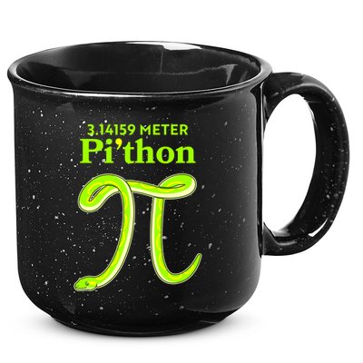 3.14 Meter Pi'thon Python Snake Pi Day March 14 15oz Campfire Ceramic Mug