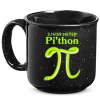 3.14 Meter Pi'thon Python Snake Pi Day March 14 15oz Campfire Ceramic Mug