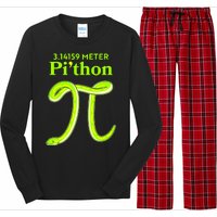 3.14 Meter Pi'thon Python Snake Pi Day March 14 Long Sleeve Pajama Set