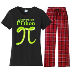 3.14 Meter Pi'thon Python Snake Pi Day March 14 Women's Flannel Pajama Set