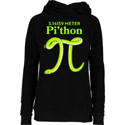 3.14 Meter Pi'thon Python Snake Pi Day March 14 Womens Funnel Neck Pullover Hood