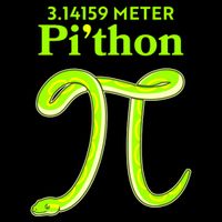 3.14 Meter Pi'thon Python Snake Pi Day March 14 Flat Bill Trucker Hat