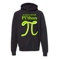 3.14 Meter Pi'thon Python Snake Pi Day March 14 Premium Hoodie