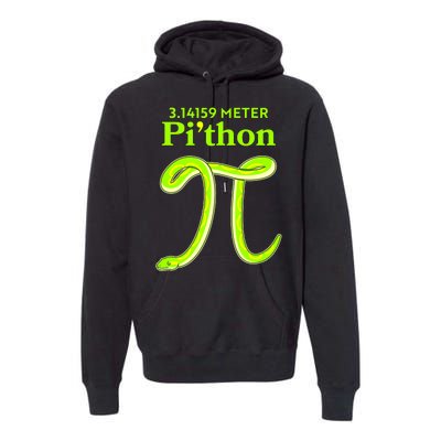 3.14 Meter Pi'thon Python Snake Pi Day March 14 Premium Hoodie