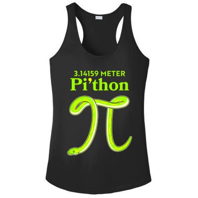 3.14 Meter Pi'thon Python Snake Pi Day March 14 Ladies PosiCharge Competitor Racerback Tank