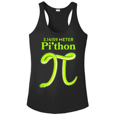 3.14 Meter Pi'thon Python Snake Pi Day March 14 Ladies PosiCharge Competitor Racerback Tank