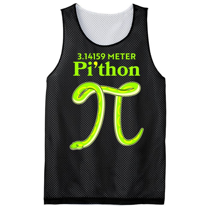 3.14 Meter Pi'thon Python Snake Pi Day March 14 Mesh Reversible Basketball Jersey Tank