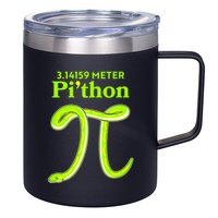 3.14 Meter Pi'thon Python Snake Pi Day March 14 12oz Stainless Steel Coffee Mug