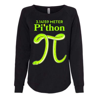 3.14 Meter Pi'thon Python Snake Pi Day March 14 Womens California Wash Sweatshirt