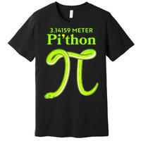 3.14 Meter Pi'thon Python Snake Pi Day March 14 Premium T-Shirt