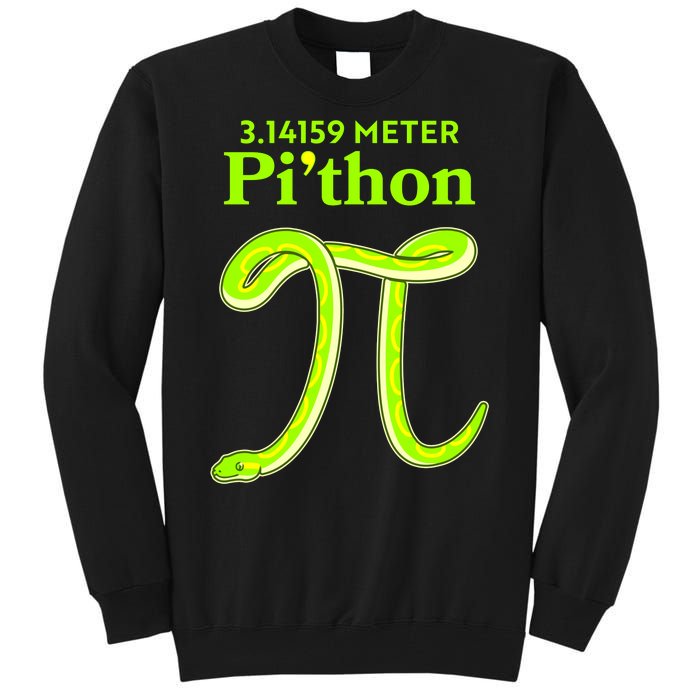 3.14 Meter Pi'thon Python Snake Pi Day March 14 Tall Sweatshirt