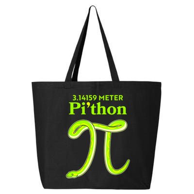 3.14 Meter Pi'thon Python Snake Pi Day March 14 25L Jumbo Tote