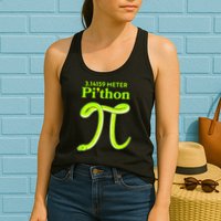 3.14 Meter Pi'thon Python Snake Pi Day March 14 Women's Racerback Tank