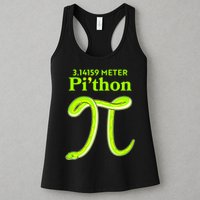 3.14 Meter Pi'thon Python Snake Pi Day March 14 Women's Racerback Tank