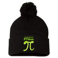 3.14 Meter Pi'thon Python Snake Pi Day March 14 Pom Pom 12in Knit Beanie