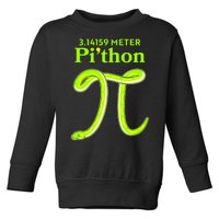 3.14 Meter Pi'thon Python Snake Pi Day March 14 Toddler Sweatshirt