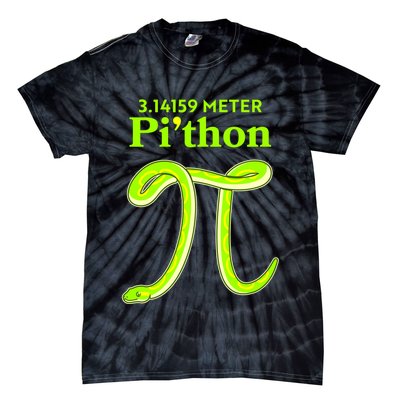 3.14 Meter Pi'thon Python Snake Pi Day March 14 Tie-Dye T-Shirt