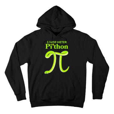 3.14 Meter Pi'thon Python Snake Pi Day March 14 Tall Hoodie