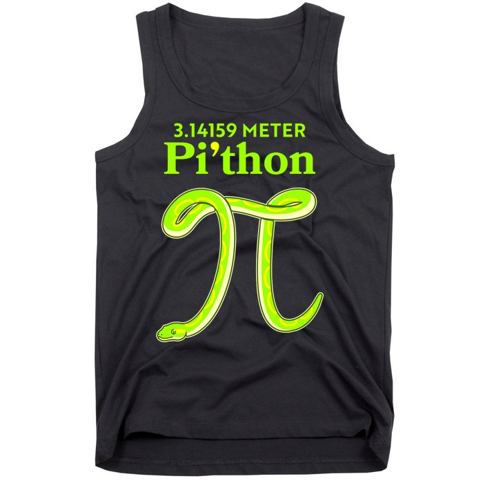 3.14 Meter Pi'thon Python Snake Pi Day March 14 Tank Top