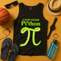 3.14 Meter Pi'thon Python Snake Pi Day March 14 Tank Top